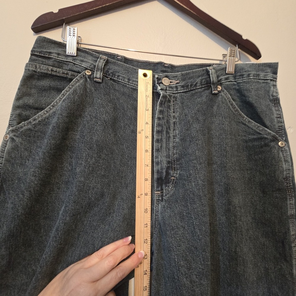 Vtg Wrangler Jeans Mens 34x34 Baggy Carpenter Straight Cotton Streetwear Skater - Picture 7 of 16